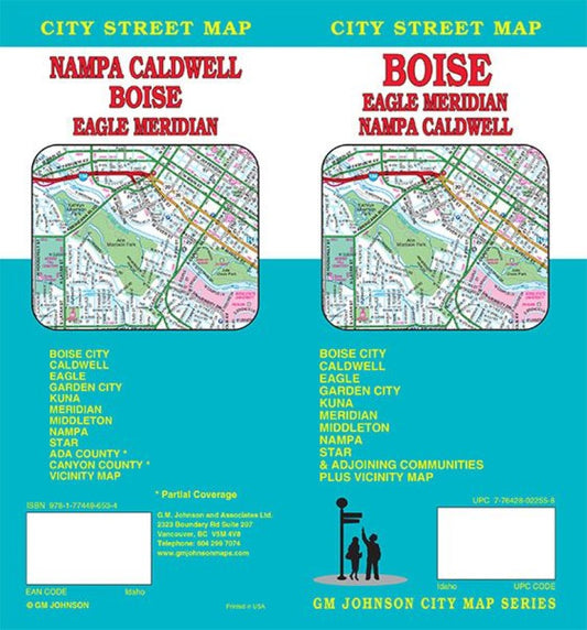 Boise, Eagle, Meridian, Nampa and Caldwell, Idaho City Street Map