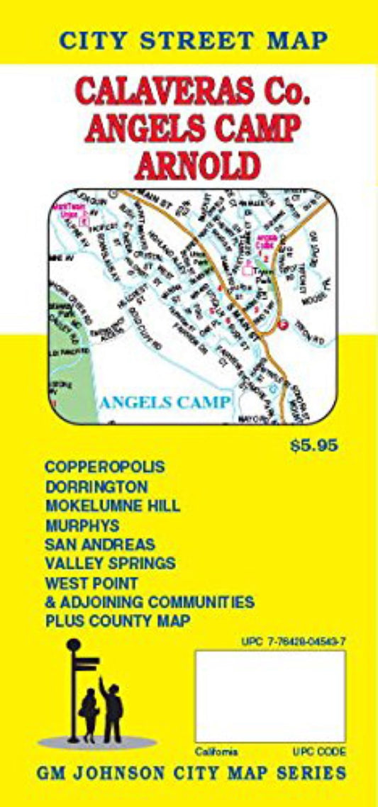 Calaveras Co. : Angels Camp : Arnold : city street map