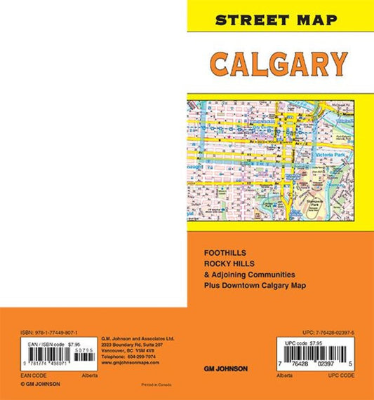 Calgary, Alberta Street Map