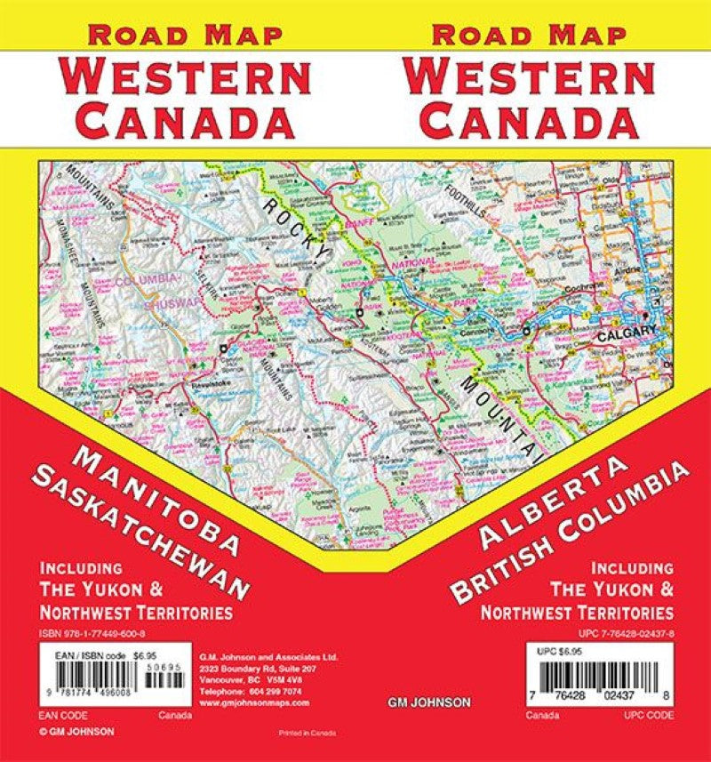 Western Canada Road Map