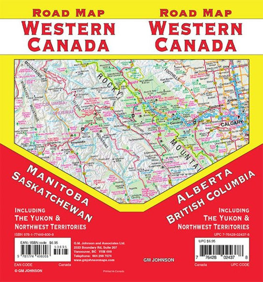Western Canada Road Map