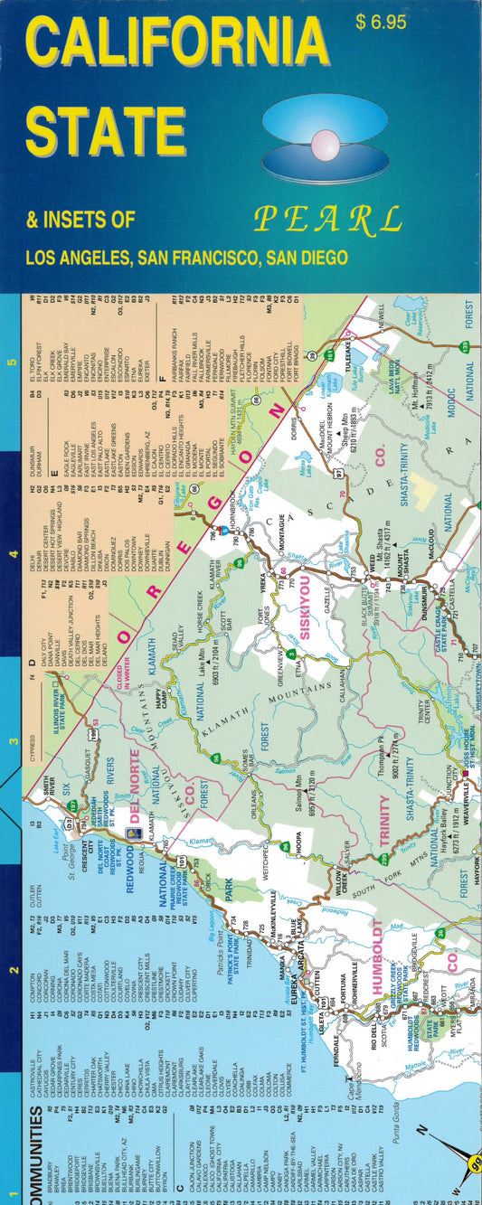 California 'Pearl' Road Map