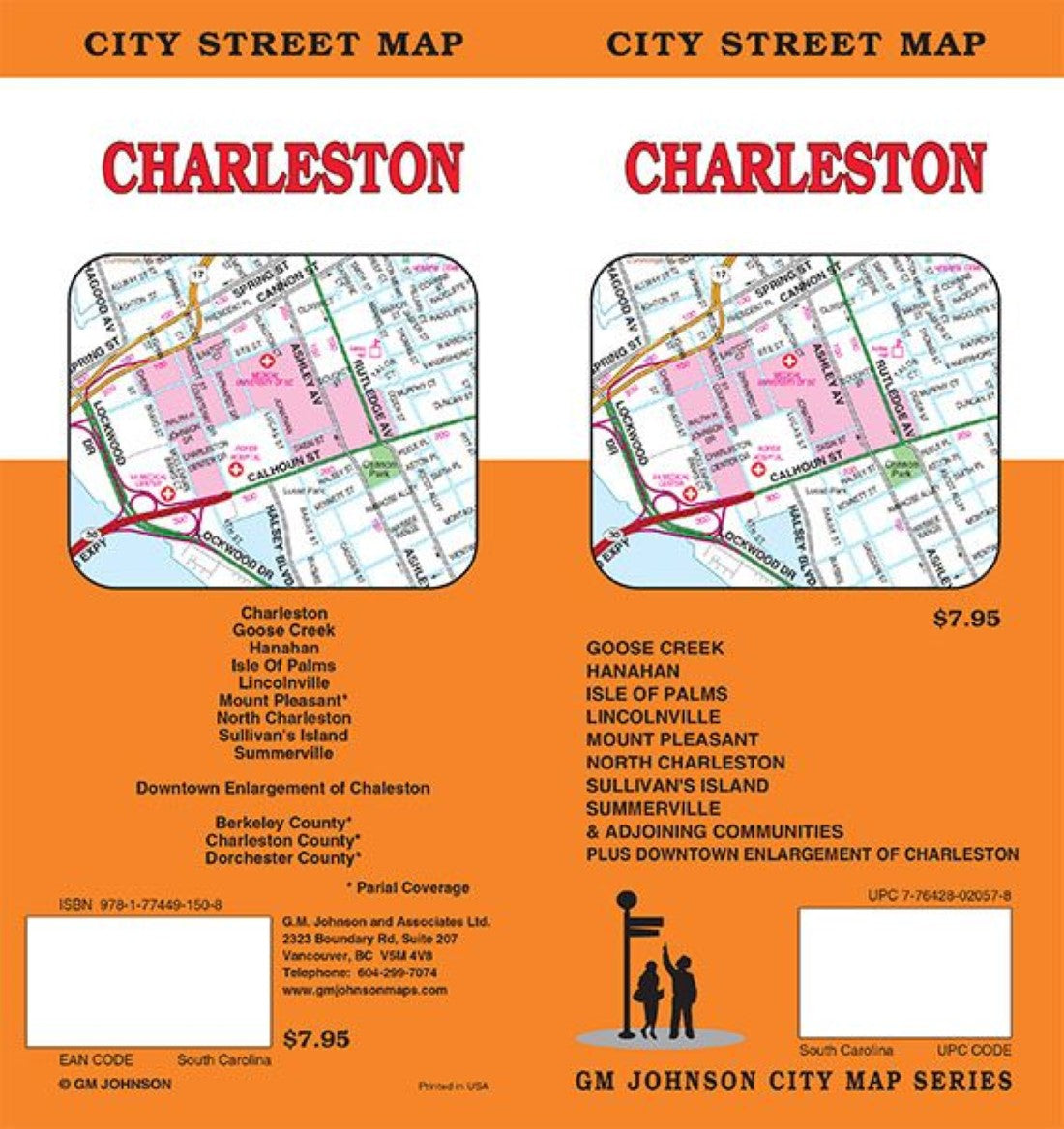 Charleston, South Carolina Street Map