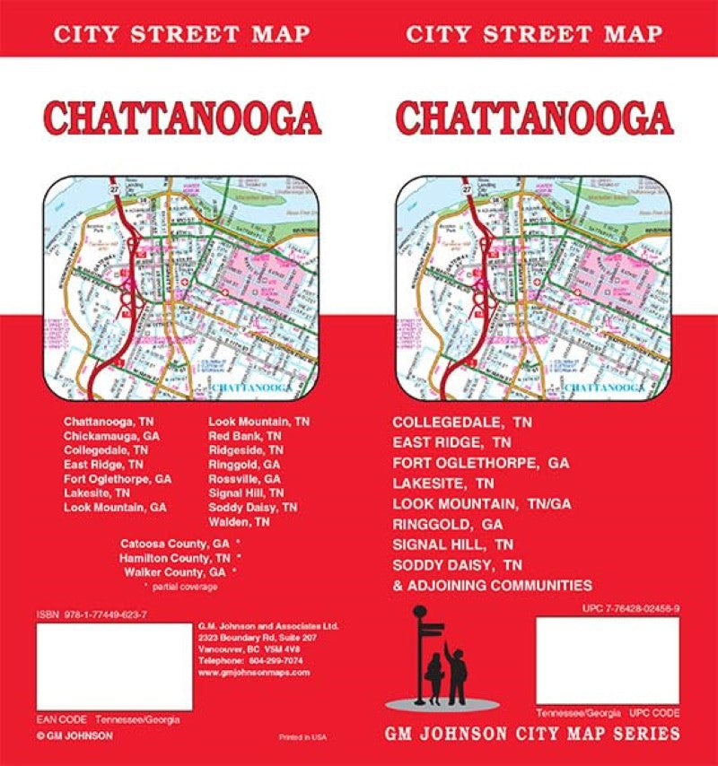 Chattanooga City Street Map
