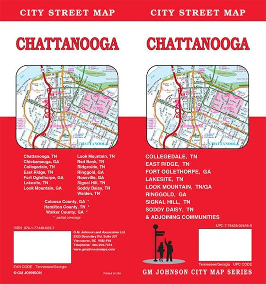 Chattanooga City Street Map
