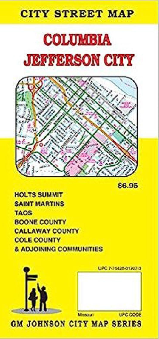 Columbia : Jefferson City : city street map = Jefferson City : Columbia : city street map