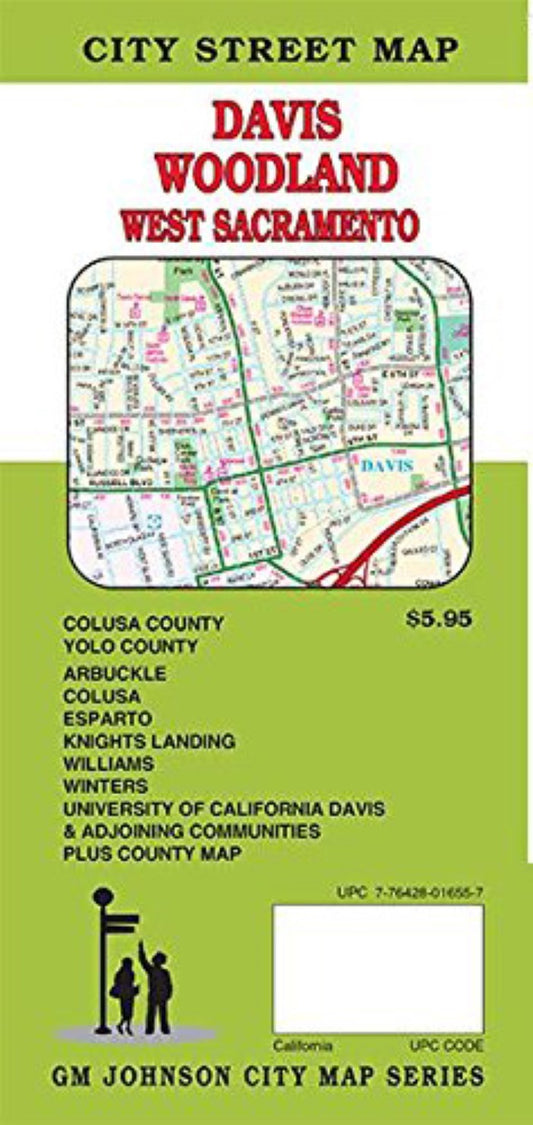 Davis : Woodland : west Sacramento : city street map