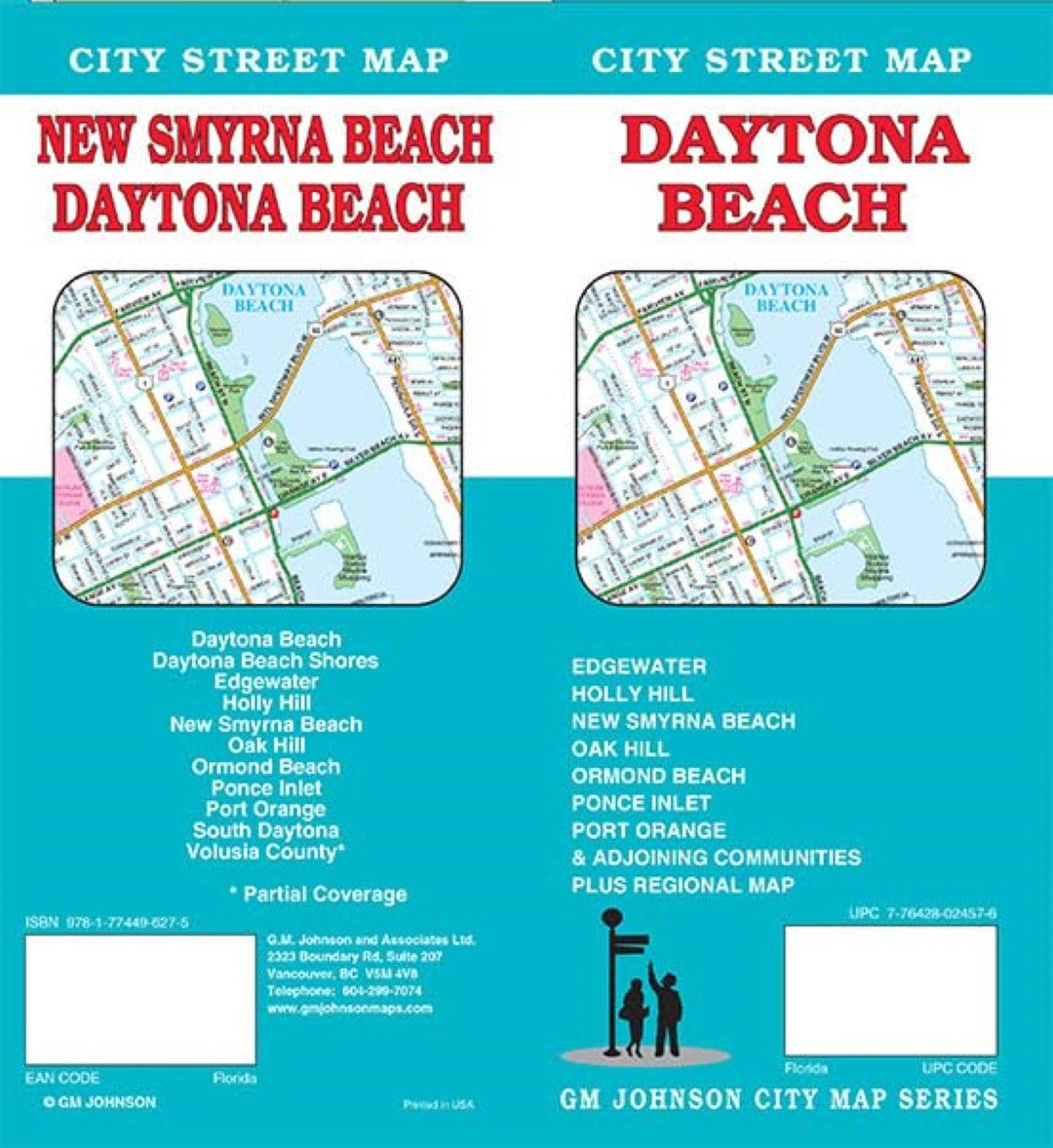 Daytona Beach : New Smyrna Beach City Street Map