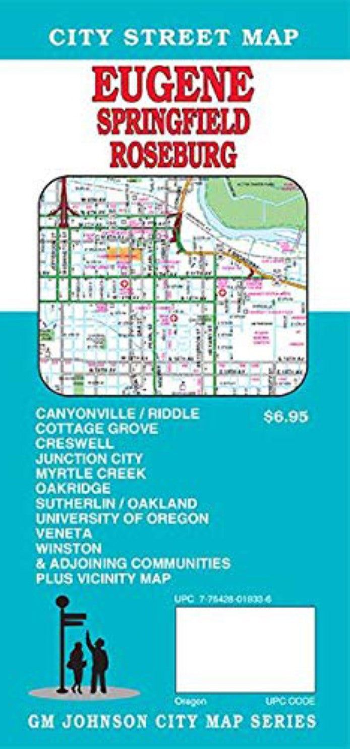 Eugene : Springfield : Roseburg : city street map = Roseburg : Springfield : Eugene : city street map