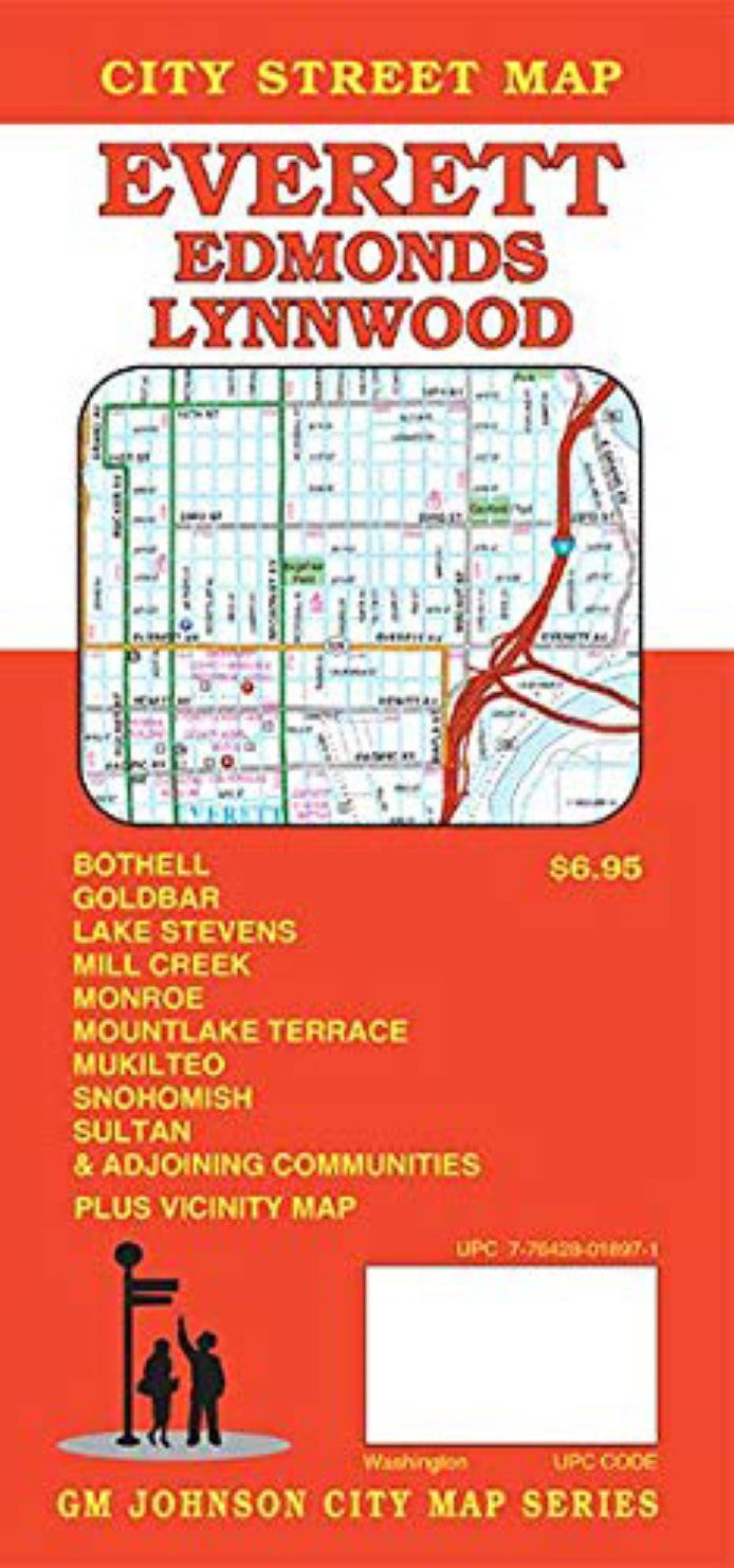 Everett : Edmonds : Lynnwood : city street map = Everett : Monroe : Snohomish : city street map