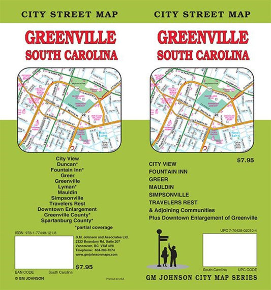 Greenville, South Carolina Street Map