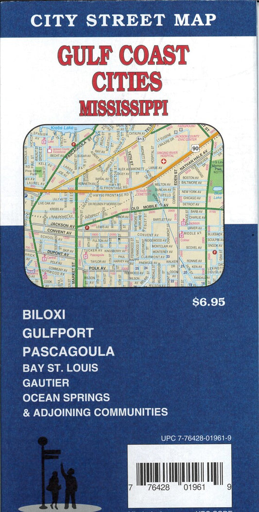 Gulf Coast Cities City Street Map