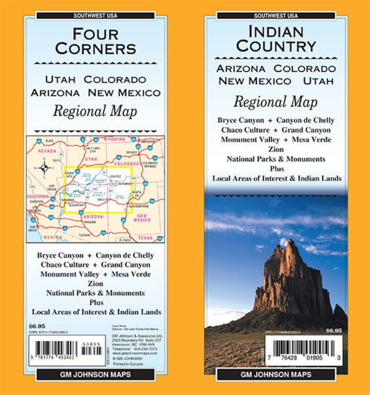 Indian Country / Four Corners (AZ,CO,NM,UT) regional map