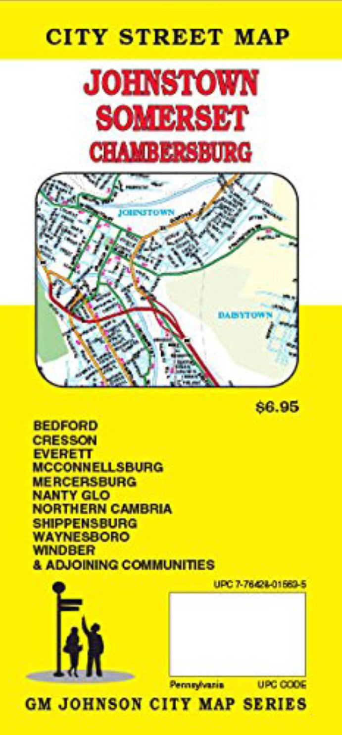 Johnstown : Somerset : city street map = Cambria Co. : Somerset Co. : Johnstown : city street map