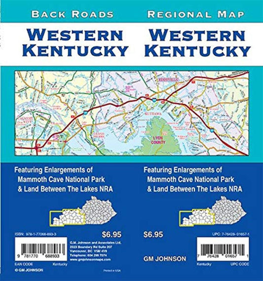 Western Kentucky : regional map = Western Kentucky : back roads