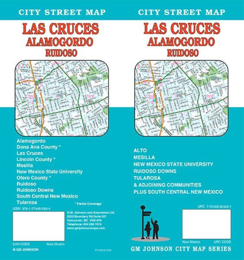 Las Cruces : Alamagordo : Ruidoso : city street map