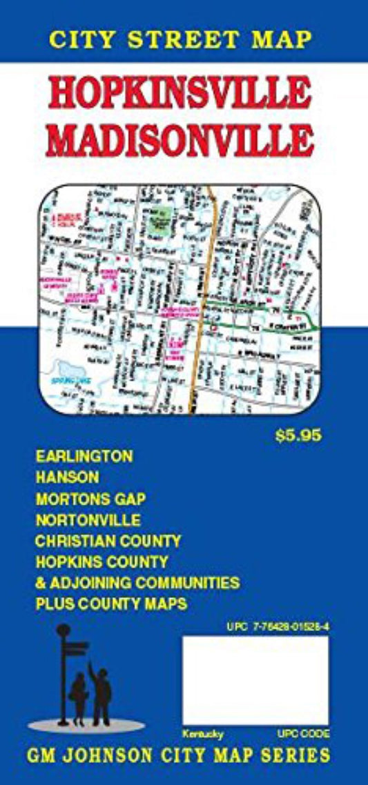 Hopkinsville : Madisonville : city street map = Madisonville : Hopkinsville : city street map