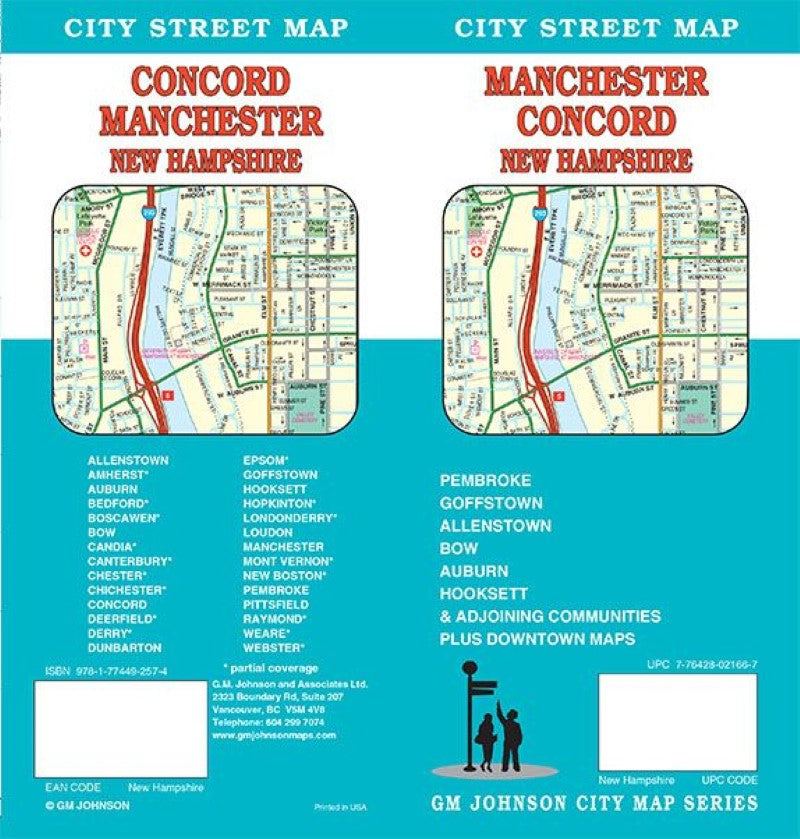 Manchester / Concord, New Hampshire Street Map