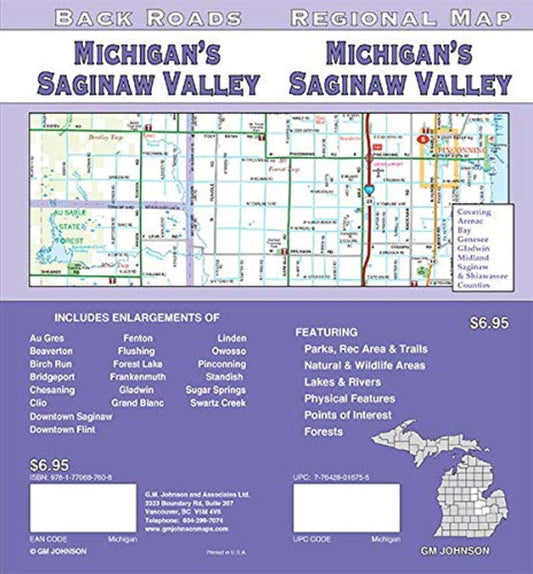 Michigan's Saginaw Valley : regional map = Michigan's Saginaw Valley : back roads