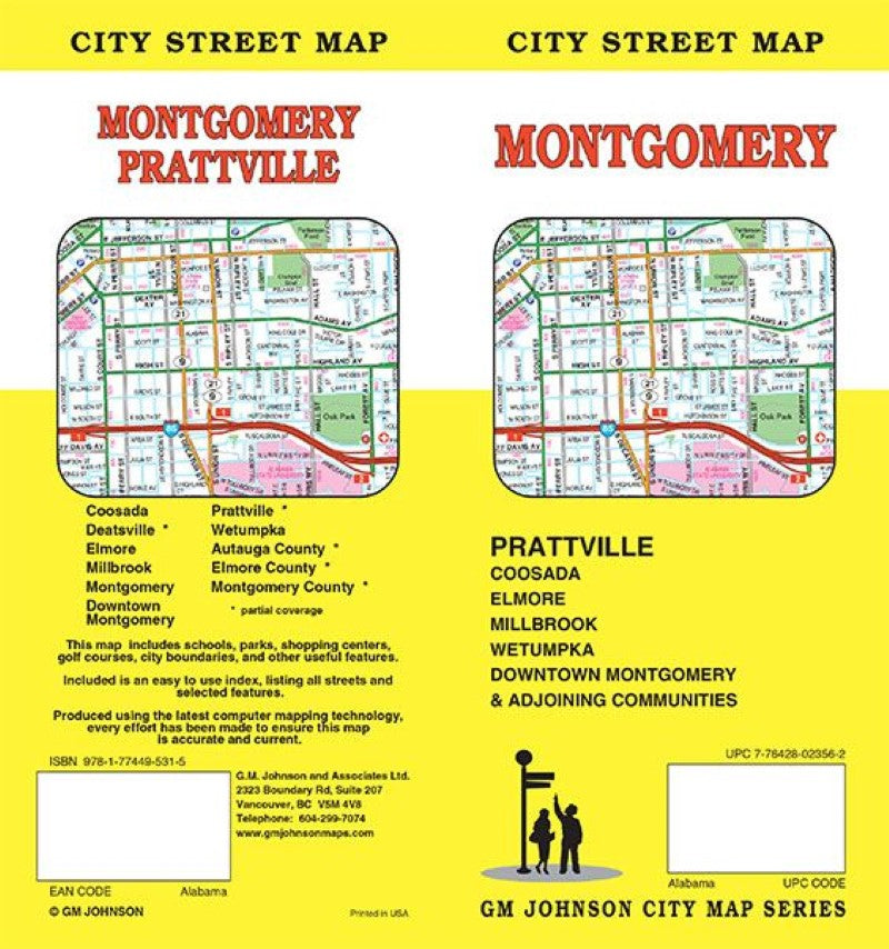 Montgomery : city street map = Montgomery : Prattville : city street map