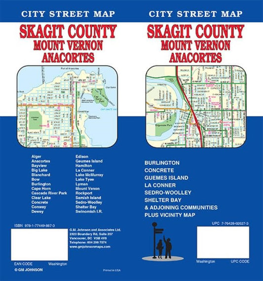 Skagit County : Mount Vernon : Anacortes : city street map