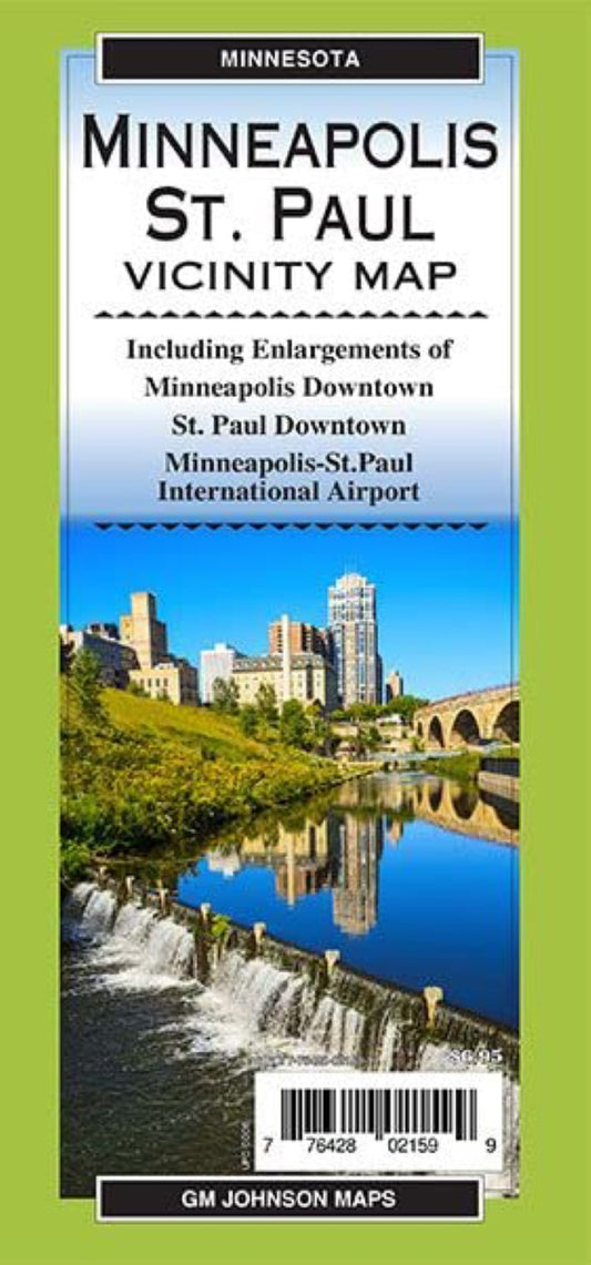 Minneapolis St Paul & Vicinity, Minnesota Regional Map