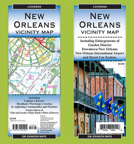 New Orleans & Vicinity, Louisiana Regional Map