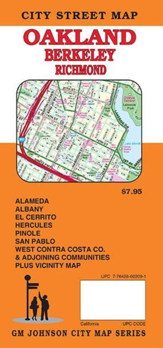 Oakland, Berkeley, Richmond CA : city street map = Oakland : Berkeley : Alameda : city street map