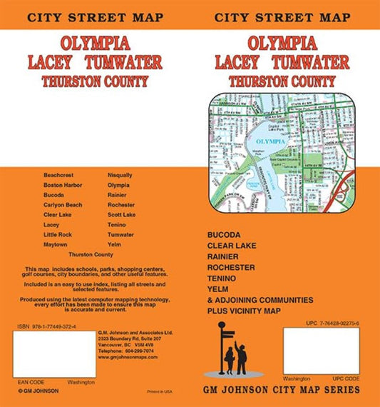 Olympia : Lacey : Tumwater : Thurston County : city street map