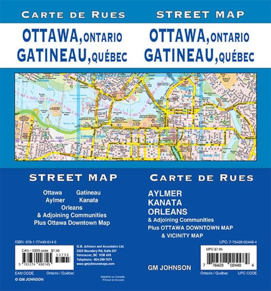 Ottawa, ON / Gatineau, QC Street Map