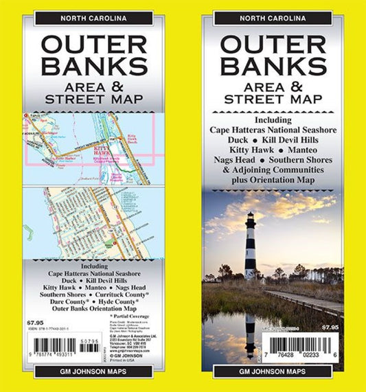 Outer Banks Area & Street Map