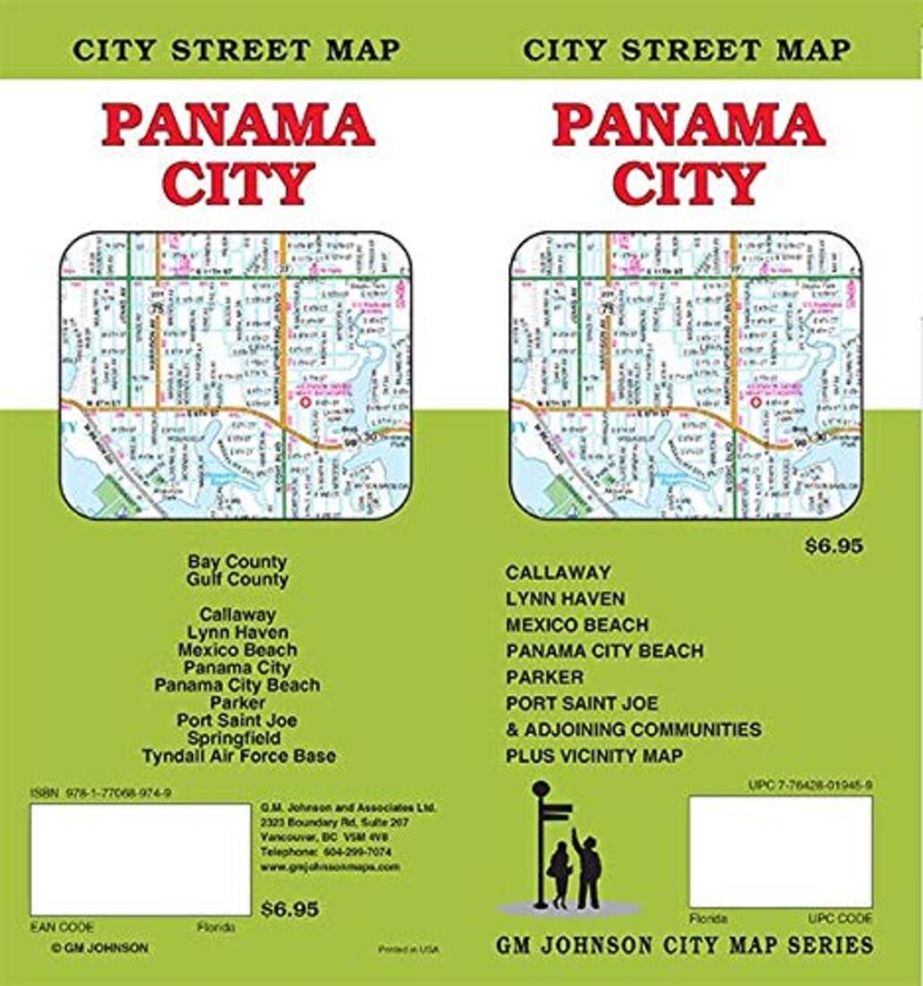 Panama City : Callaway : Lynn Haven : City Street Map