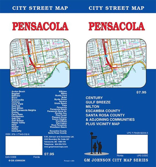 Pensacola : City Street Map