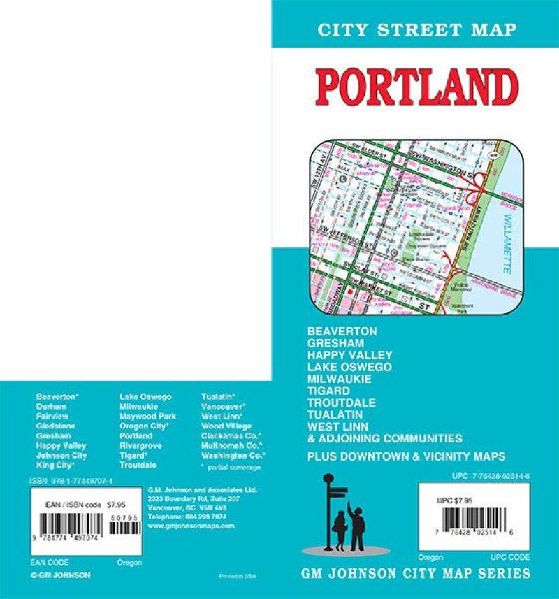 Portland, Oregon Street Map