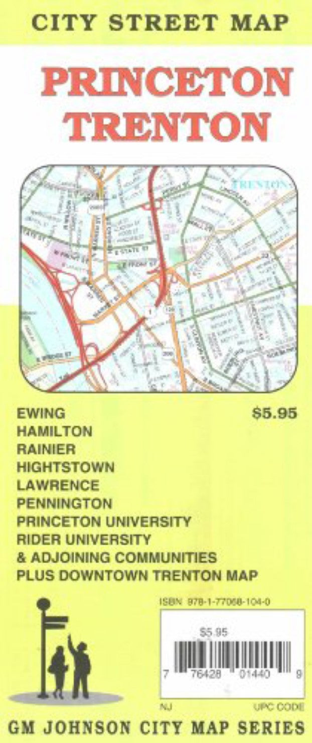 Princeton : Trenton : city street map = Trenton : Princeton : Mercer County : city street map