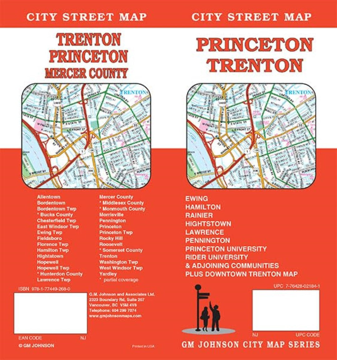 Princeton : Trenton : city street map = Trenton : Princeton : Mercer County : city street map
