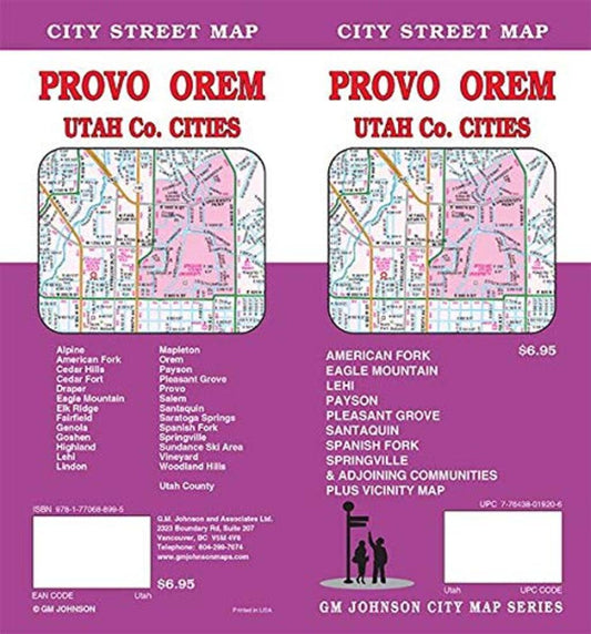 Provo : Orem : Utah Co. cities : city street map