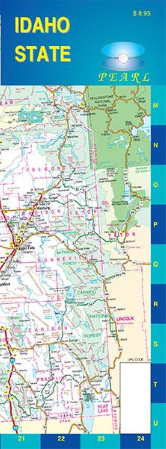 Idaho state : pearl laminated map
