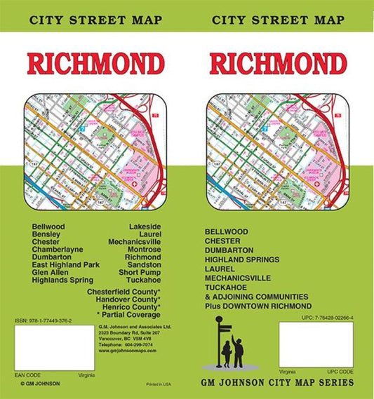 Richmond, Virginia Street Map