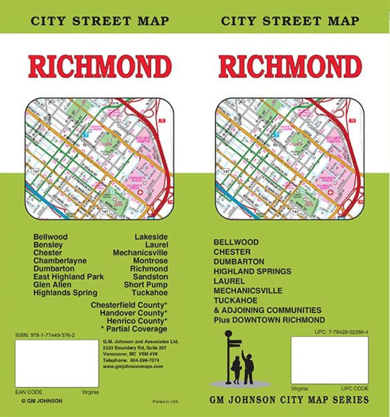 Richmond, Virginia Street Map