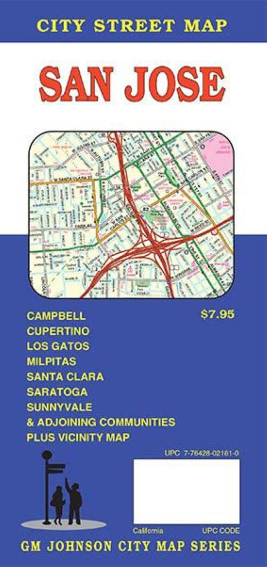 San Jose, Calfornia City Street Map