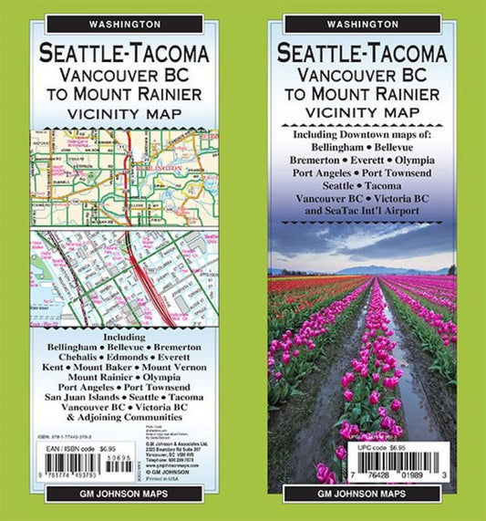 Seattle / Tacoma & Vicinity, Washington Regional Map