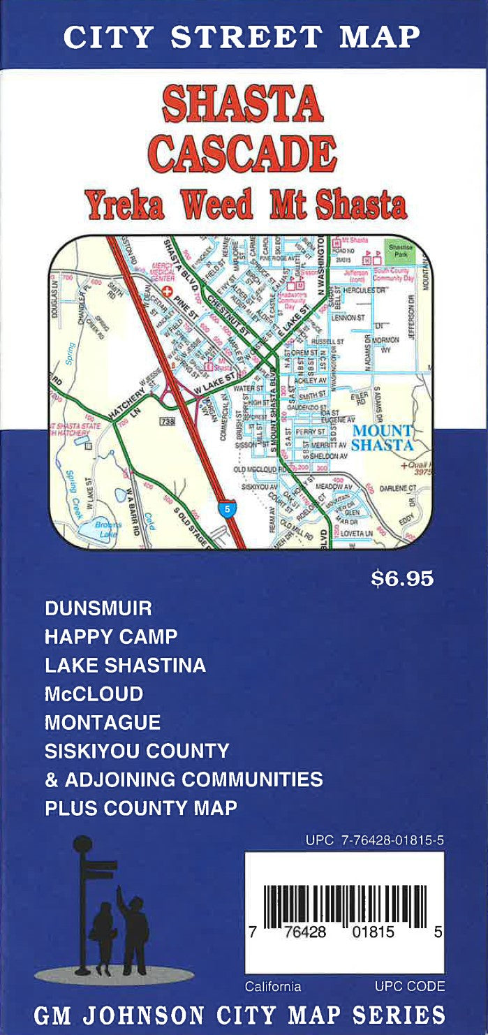 Shasta Cascade : Yreka : Weed : Mt Shasta : city street map