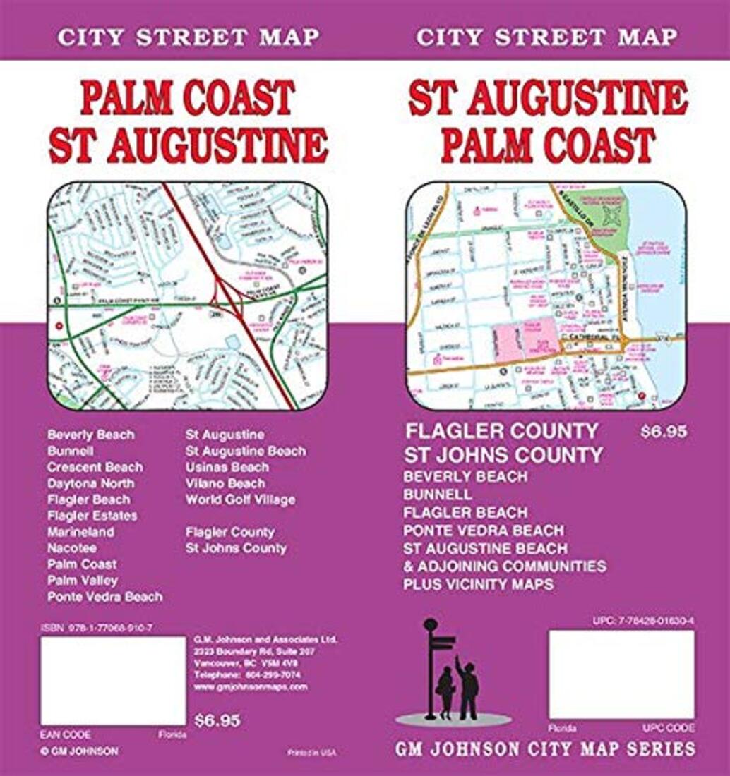 St Augustine : Palm Coast : city street map