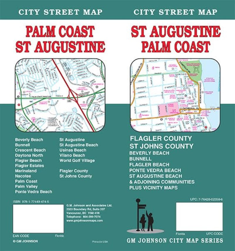 St Augustine : Palm Coast : city street map