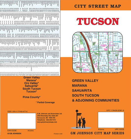 Tucson, Arizona Street Map