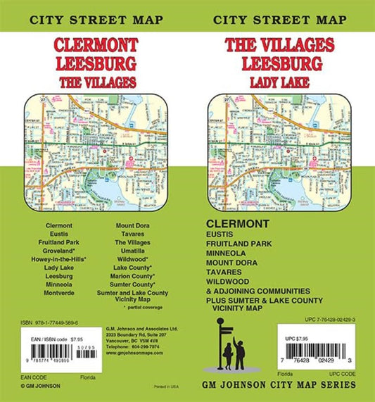 The Villages / Leesburg / Clermont / Tavares / Lady Lake City Street Map