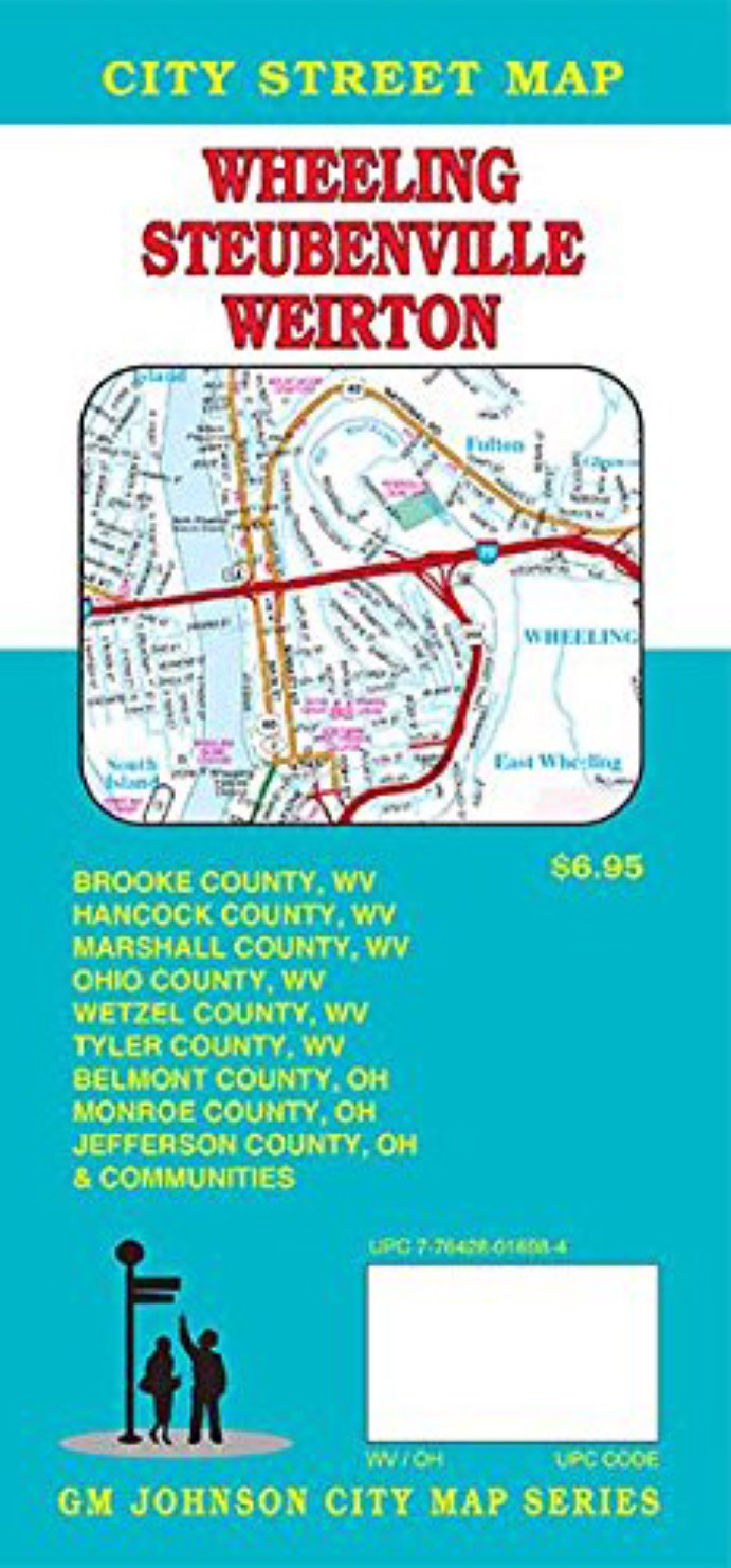 Wheeling : Steubenville : Weirton : city street map = Northern West Virginia : eastern Ohio : cities & counties