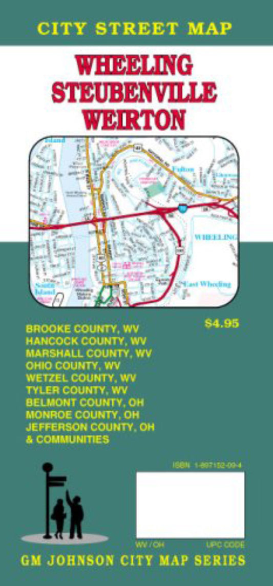 Wheeling : Steubenville : Weirton : city street map = Northern West Virginia : eastern Ohio : cities & counties : city street map