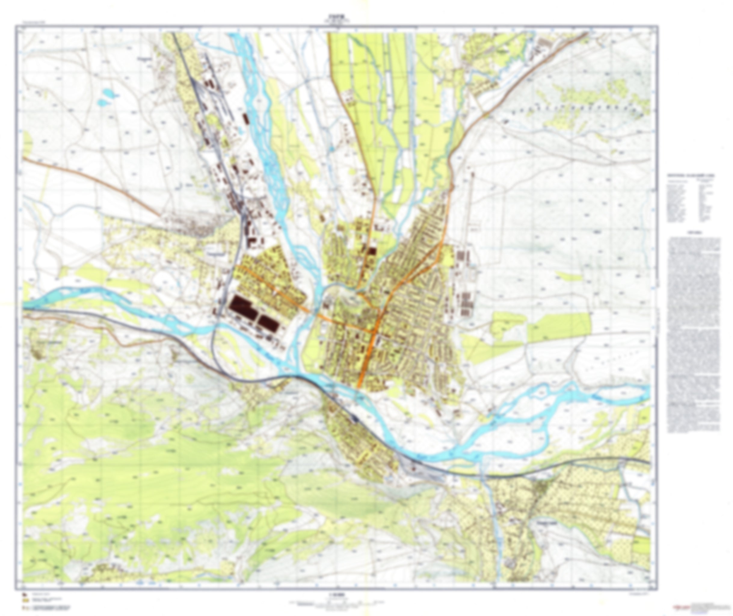 Gori (Georgia) - Soviet Military City Plans – Longitude Maps